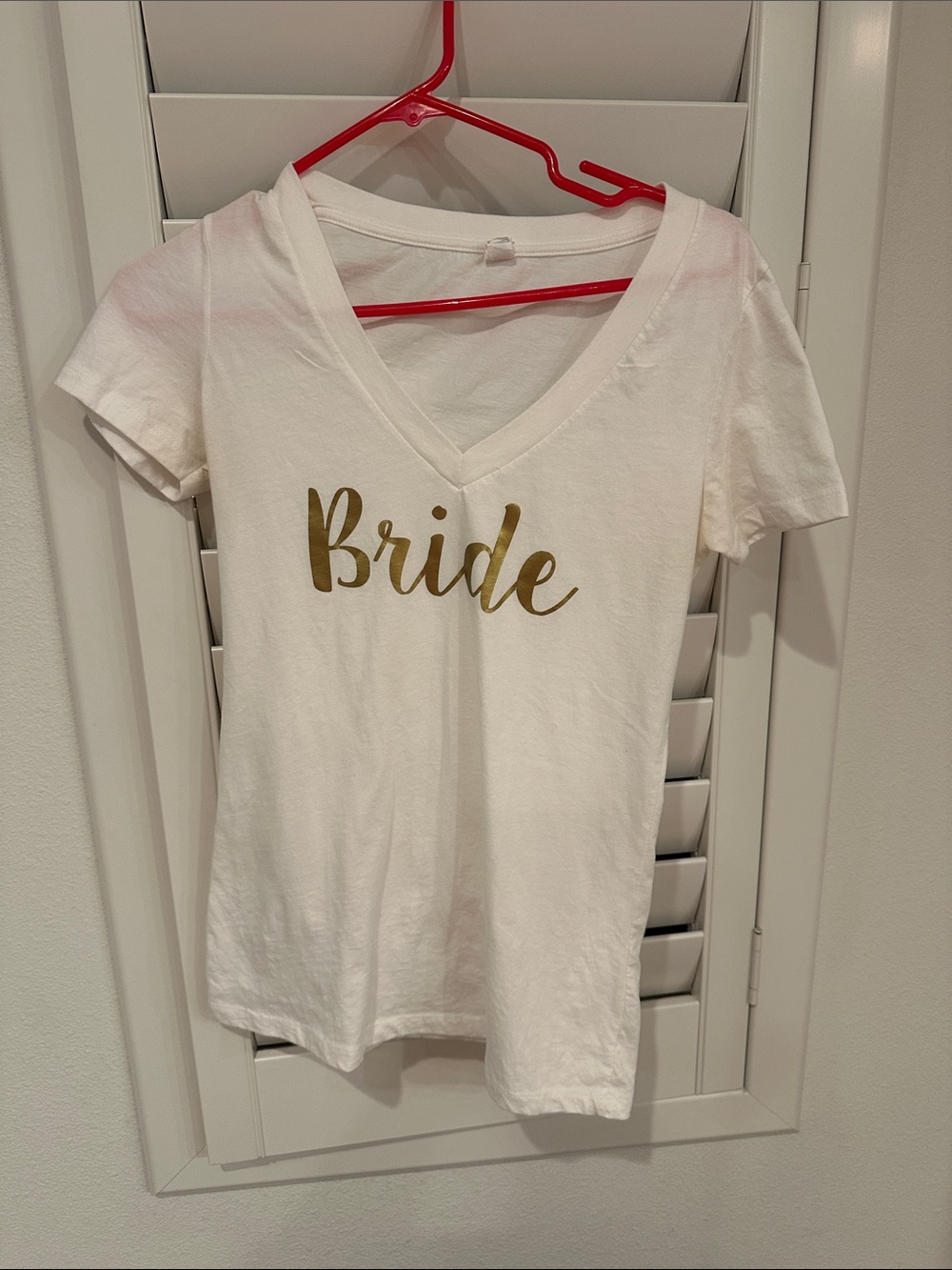 Next Level Apparel White Crewneck T‑Shirt with Tag Detail